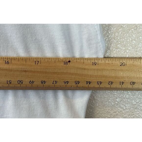 Free People FP Beach All Day Long Slouchy Midi T-Shirt Cap Sleeve White Dress XS - Picture 12 of 12